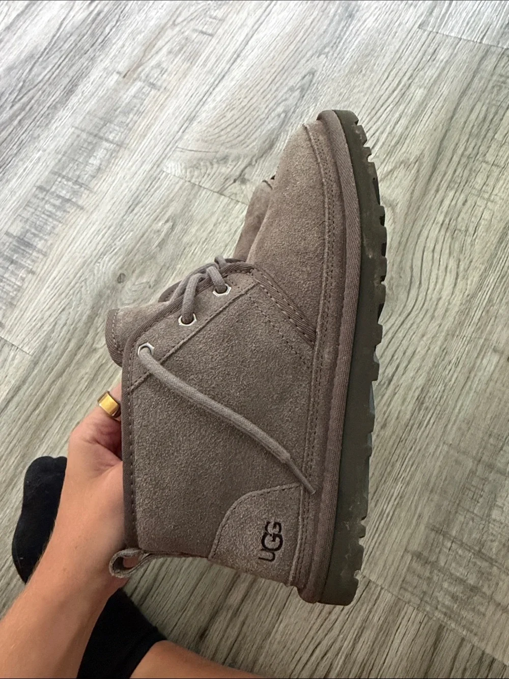 UGG Men's Neumel Suede Lace-Up Ankle Boots